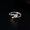 925 sterling silver white Chalcedony rings gold vintage lotus flowers rings silver 925 for women charms jewelry gift