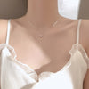 Louleur 925 Sterling Silver Necklace Single Zircon Pendant Necklace For Women Summer  Silver 925 Jewelry Choker