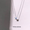 Louleur 925 Sterling Silver Necklace Single Zircon Pendant Necklace For Women Summer  Silver 925 Jewelry Choker