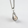 Love Wish Necklace Natural Pearl Necklace Oyster Heart Shape Necklace