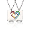 Love Heart Best Friends Jewelry BFF Necklace Best Friends Forever Pendant Puzzle Pizza Rainbow BFF Necklaces&Pendants For Women