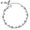 Love Heart Bracelets For Women Zircon Bracelets on Hand 925 Silver Wedding  Quality Jewelry  GaaBou Jewellery