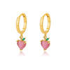 Love Heart Earrings For Women Stainless Steel Opal Earrings 2023 Trend Korean Wedding Band Jewelry Couple Gift brincos
