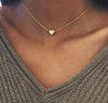 Love Heart Necklaces & Pendants Double Chain Choker Necklace Collar Women Statement Jewelry Bijoux