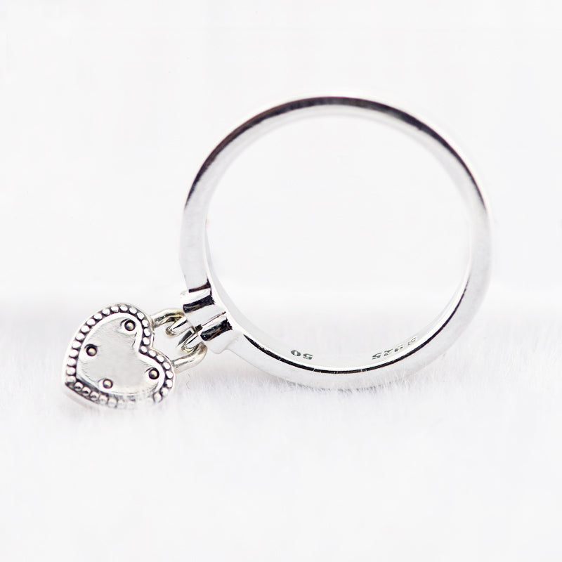 Love Lock Ring 100% 925 Sterling Silver Original Rings for Women Girl Gift DIY Fine Jewelry PFR149