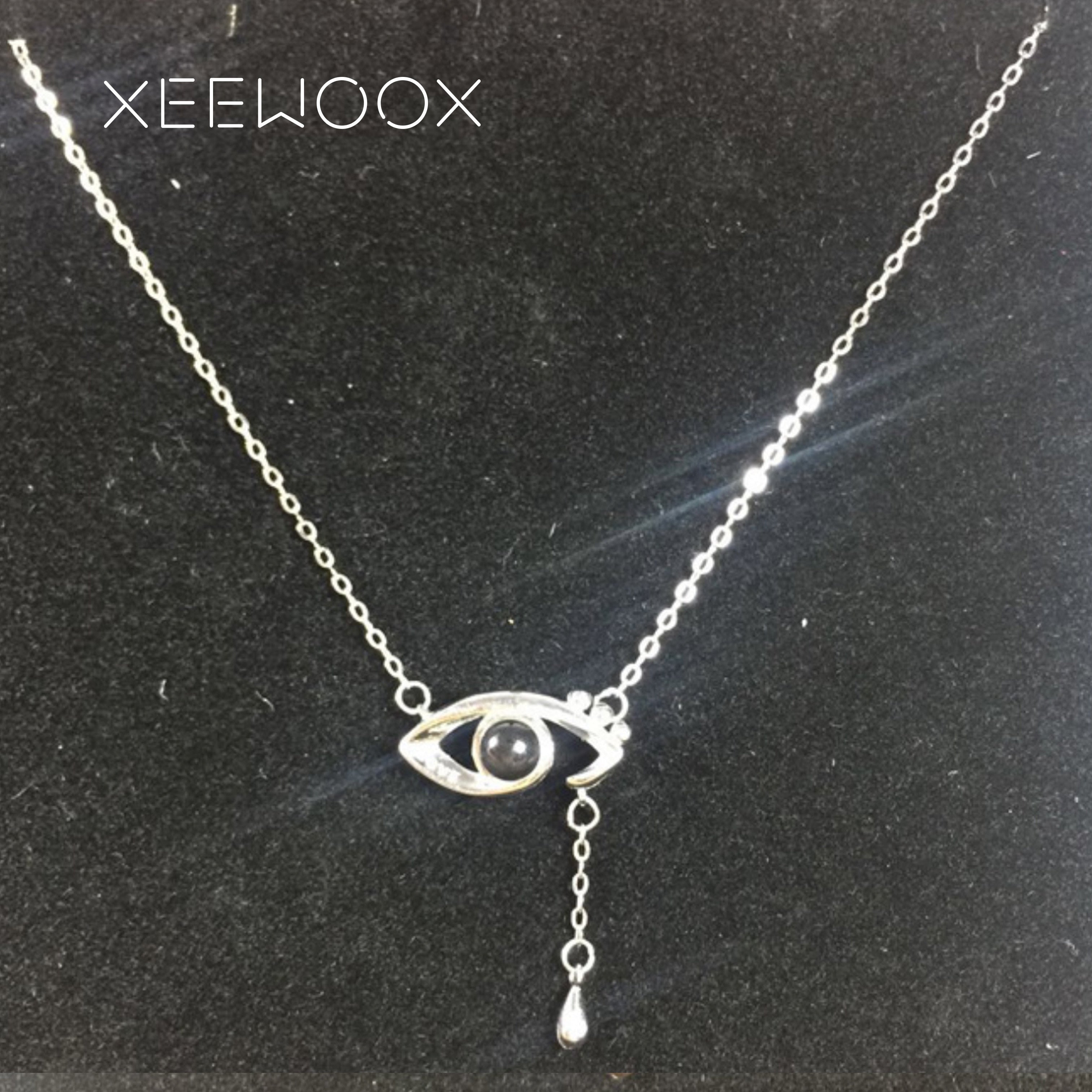 Love R Projection Two Wear Ways Circle Eye Pendant Necklace 925 Sterling Silver Creative Jewelry Fashion Designer Gift