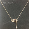 Love R Projection Two Wear Ways Circle Eye Pendant Necklace 925 Sterling Silver Creative Jewelry Fashion Designer Gift