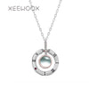 Love R Projection Two Wear Ways Circle Eye Pendant Necklace 925 Sterling Silver Creative Jewelry Fashion Designer Gift