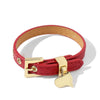 Love Titanium Steel Accessories Genuine Leather Bangle for Woman Adjustable Watch Belt Wristband  Brand Wedding Jewellery