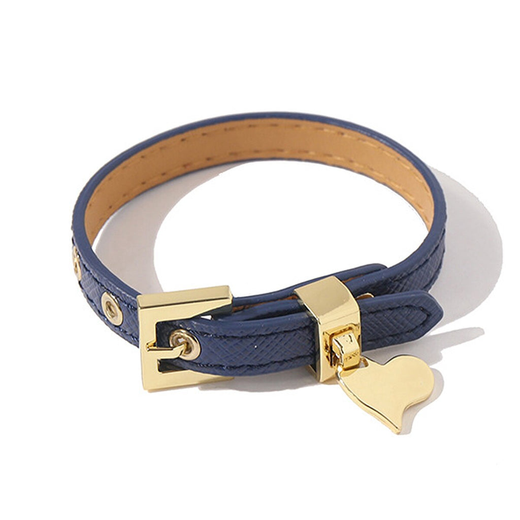 Love Titanium Steel Accessories Genuine Leather Bangle for Woman Adjustable Watch Belt Wristband  Brand Wedding Jewellery