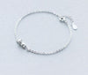 Lovely Cute Real. 925 Sterling Silver jewelry kitten Cat chain bracelet sterling-silver-jewelry adjustable Animal GTLS250