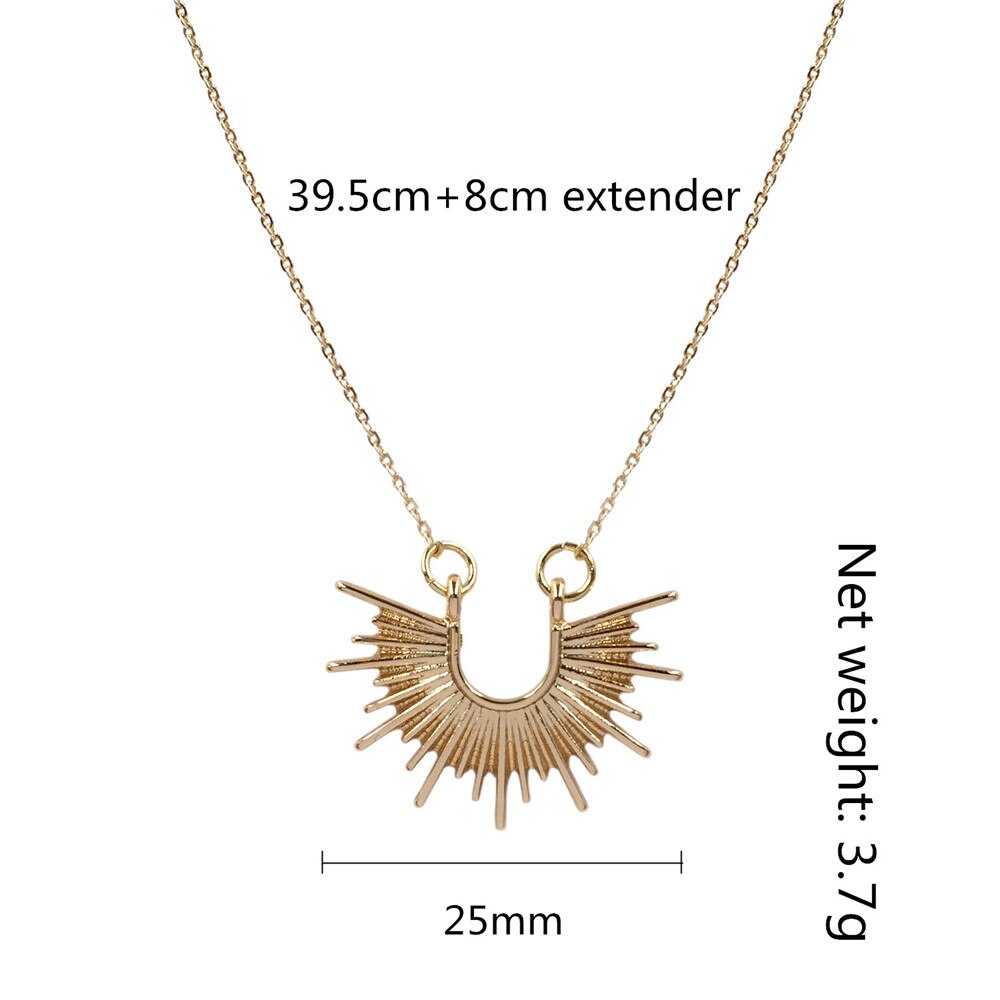 Lovely Monstera Leaf Cystal in Center Small Charm Pendant Necklace For Women Girl Simple Jewelry Decoration