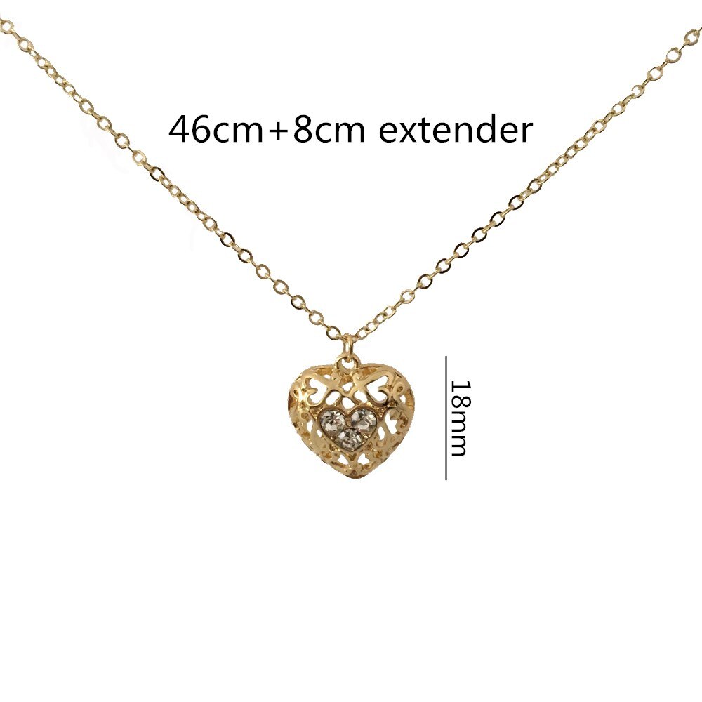 Lovely Monstera Leaf Cystal in Center Small Charm Pendant Necklace For Women Girl Simple Jewelry Decoration