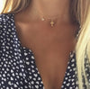 Lovely Necklace For Women Choker Cross Necklace Crystal Girl Friend Collares Gold Color Jewelry