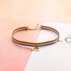 Lovely Rainbow Choker Necklace with Pendants Goth Summer Lace Necklace Vintage Women's Jewelry Girls Aesthetic Collier Femme