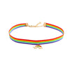 Lovely Rainbow Choker Necklace with Pendants Goth Summer Lace Necklace Vintage Women's Jewelry Girls Aesthetic Collier Femme