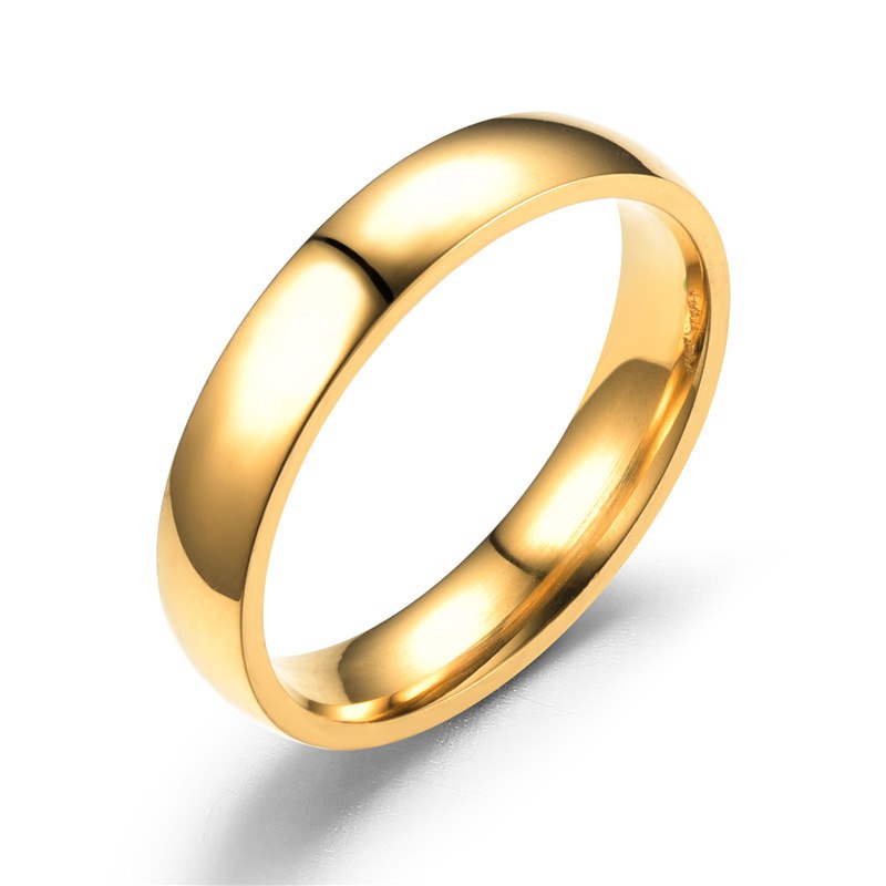 Lovers Simple Style Rings for Men Women Smooth Surface Stainless Steel Love Wedding Engagement Party Decoration Charm Jewelry