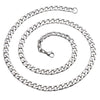 Lovers Titanium Steel Chain Necklace Suitable for Women and Men Long Hip Hop Necklace Collar Jewelry Gift Accessories
