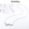Low Price Snowflake Necklaces for Women in Transparent Cubic Zirconia Jewelry Casual    N033