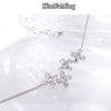 Low Price Snowflake Necklaces for Women in Transparent Cubic Zirconia Jewelry Casual    N033