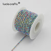 Lucia Crafts 1y AB  Rhinestone  Chain  Crystal DIY Bag Clothing  Jewelry Accessories G0717