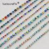 Lucia Crafts 1y AB  Rhinestone  Chain  Crystal DIY Bag Clothing  Jewelry Accessories G0717
