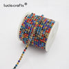Lucia Crafts 1y AB  Rhinestone  Chain  Crystal DIY Bag Clothing  Jewelry Accessories G0717