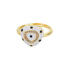 Lucky Blue Evil Eye Rings For Women Stainless Steel Adjustable Open Gold Color Ring 2023 Trend Couple Aesthetic Jewelry anillos