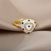 Lucky Blue Evil Eye Rings For Women Stainless Steel Adjustable Open Gold Color Ring 2023 Trend Couple Aesthetic Jewelry anillos