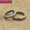 Lucky Couple Ring 100% Real 925 Sterling Silver Jewelry men women Ethnic Buddha Mantra Heart Sutra Fashion Ring 2020 R94