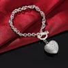 Lucky Crystal Heart Bracelets For Women Charm Bangles Chains Fine Jewelry Party Gift jewellery Christmas