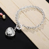 Lucky Crystal Heart Bracelets For Women Charm Bangles Chains Fine Jewelry Party Gift jewellery Christmas