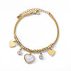 Lucky Evil Eye Bracelet for Women Men Stainless Steel Cuban Chains Bracelets Couple Wedding Jewelry Christmas Gift pulseras