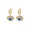 Lucky Evil Eye Earrings For Women Turkish Boho Stainless Steel Zircon Drop Earring 2023 Trend Crystal Couple Jewelry femme