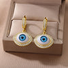 Lucky Evil Eye Earrings For Women Turkish Boho Stainless Steel Zircon Drop Earring 2023 Trend Crystal Couple Jewelry femme