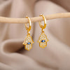 Lucky Evil Eye Earrings for Women Stainless Steel Gold Color Turkish Drop Earrings 2023 Trend Couple Wedding Jewelry pendientes