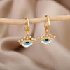 Lucky Evil Eye Earrings for Women Stainless Steel Gold Color Turkish Drop Earrings 2023 Trend Couple Wedding Jewelry pendientes