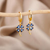 Lucky Evil Eye Earrings for Women Stainless Steel Gold Color Turkish Drop Earrings 2023 Trend Couple Wedding Jewelry pendientes