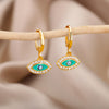 Lucky Evil Eye Earrings for Women Stainless Steel Gold Color Turkish Drop Earrings 2023 Trend Couple Wedding Jewelry pendientes