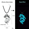Luminous Glowing Arrow Pendant Necklace Knight Spear Necklace Glow In The Dark Pike Necklace for Women Men Halloween Gift