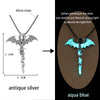 Luminous Glowing Arrow Pendant Necklace Knight Spear Necklace Glow In The Dark Pike Necklace for Women Men Halloween Gift