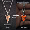 Luminous Glowing Arrow Pendant Necklace Knight Spear Necklace Glow In The Dark Pike Necklace for Women Men Halloween Gift