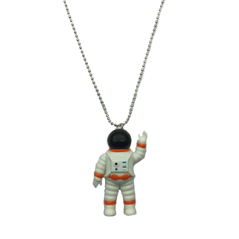 Luminous Necklace Camera Men and Women Retro Couple Money Decoration Guitar Spaceman Pendant Jewelry Pendant  Initial Necklace