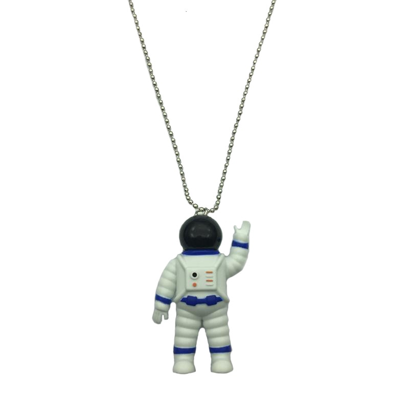 Luminous Necklace Camera Men and Women Retro Couple Money Decoration Guitar Spaceman Pendant Jewelry Pendant  Initial Necklace