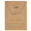 Luokey Crystal 12 Zodiac Constellation Necklace Taurus Sagittarius Capricorn Aquarius Cancer Libra Pisces Leo Choker Bijoux 2022