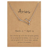 Luokey Crystal 12 Zodiac Constellation Necklace Taurus Sagittarius Capricorn Aquarius Cancer Libra Pisces Leo Choker Bijoux 2022
