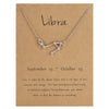 Luokey Crystal 12 Zodiac Constellation Necklace Taurus Sagittarius Capricorn Aquarius Cancer Libra Pisces Leo Choker Bijoux 2022