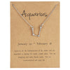 Luokey Crystal 12 Zodiac Constellation Necklace Taurus Sagittarius Capricorn Aquarius Cancer Libra Pisces Leo Choker Bijoux 2022