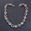 Luxurious and shiny large rhinestone natural crystal necklace,collarbone chain,is the jewelry for the bride's wedding party