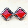 Luxury 12mm Big Natural Agate Jade Earrings For Women 925 Sterling Silver Stud Earrings Vintage Wedding Earrings Jewelry SE05